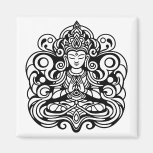 Buddha in Frieden Magnet
