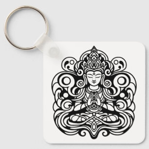 Buddha in Frieden Schlüsselanhänger