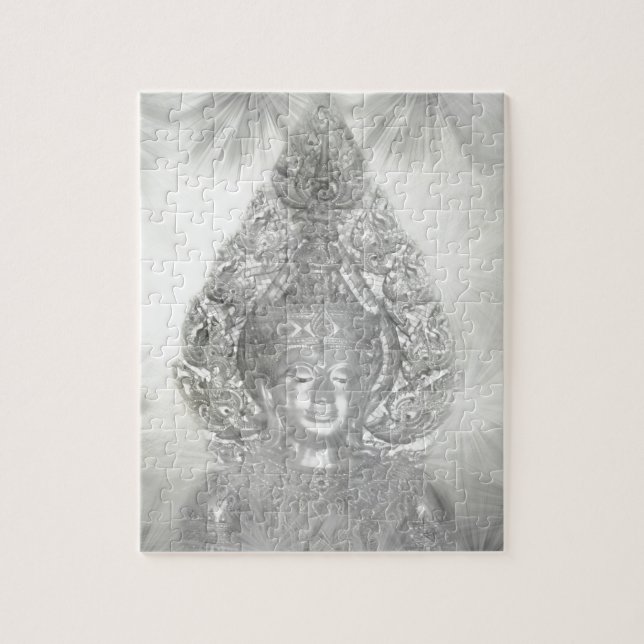 Buddha in Silber (Vertikal)