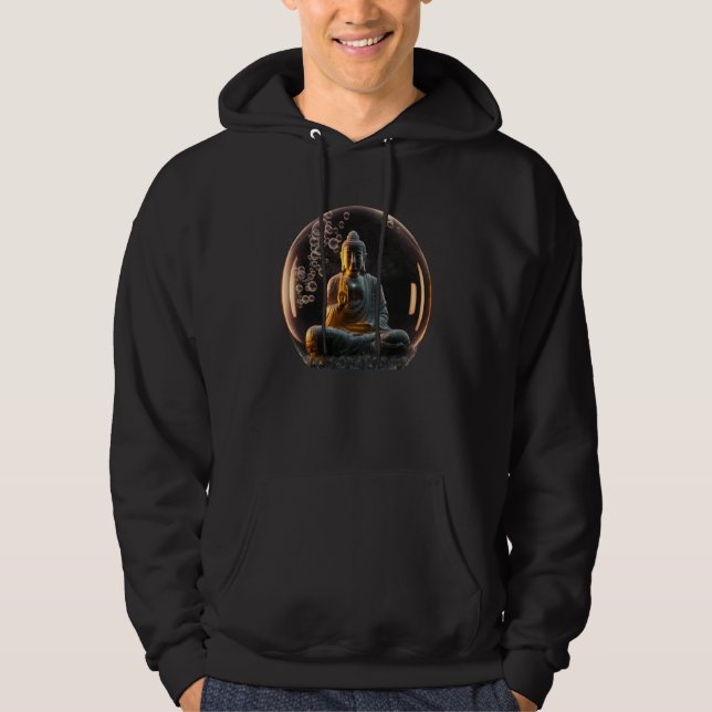 Buddha in soap bubble  Buddhism Hoodie (Vorderseite)