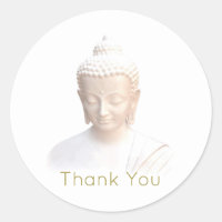 Buddha in Weiß | Serene Meditative Vielen Dank