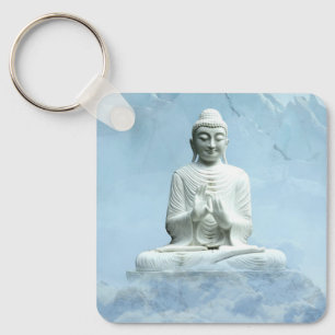 Buddha in Wolken Schlüsselanhänger