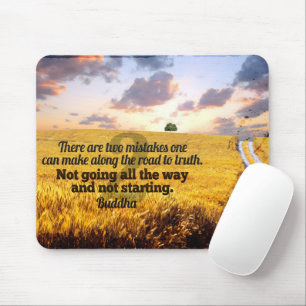 Buddha Inspiration Zitat "Weg zur Wahrheit" Mousepad