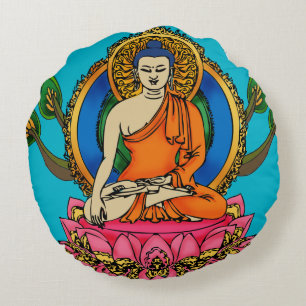 Buddha-Kissen Rundes Kissen