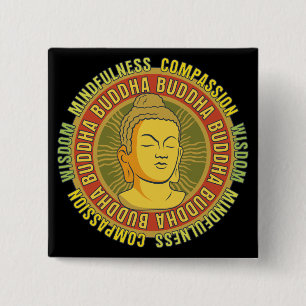 Buddha-Klugheit Button