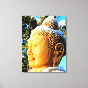 Buddha Kopf gewickelt Leinwand