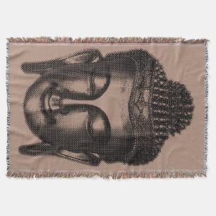Buddha Lächeln II - halb schwarz + Ihre Ideen Decke