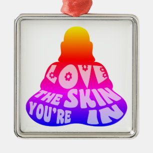 Buddha Liebe Bunt Ornament Aus Metall