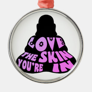 Buddha-Liebe Lila Ornament Aus Metall