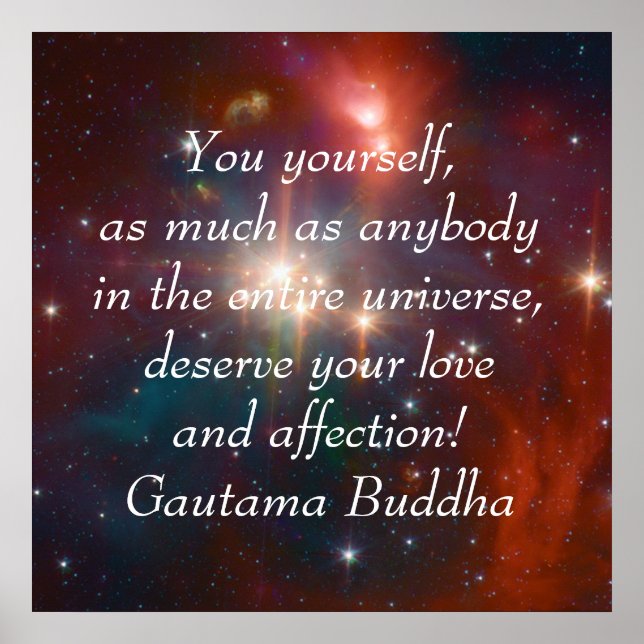 Buddha Liebe und Zuneigung Poster (Vorne)