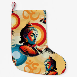 Buddha Lord Retro Pop Kleiner Weihnachtsstrumpf