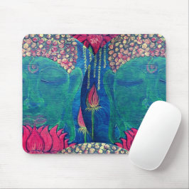 Buddha Lotus Green Meditation Buddhismus Mouse Pad Mousepad