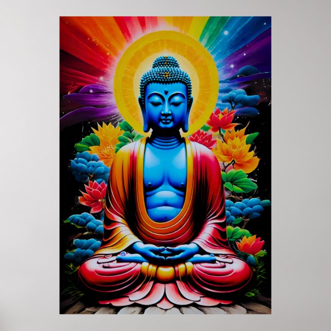 Buddha Luminous Awakening Poster (Vorne)