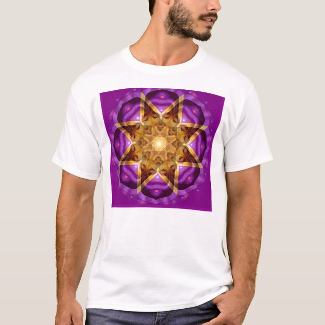 Buddha-Mandala-Kunst T-Shirt (Vorderseite)