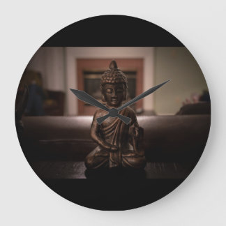 Buddha-Mauer Große Wanduhr
