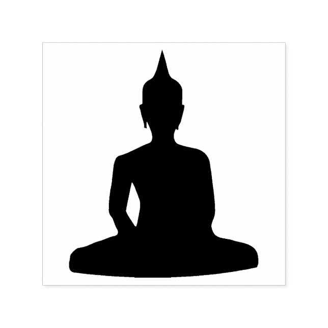 Buddha Meditation des Buddhismus Spirituelle Reise Permastempel (Design)