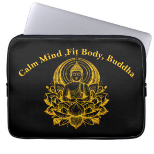 Buddha Meditation in Lotus Laptopschutzhülle