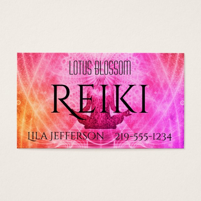 Buddha Meditation in Pinks Reiki (Vorderseite)