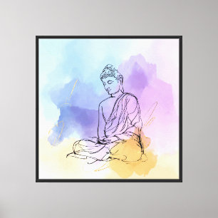Buddha Meditation Leinwand Mauer Kunst Zen Zuhau