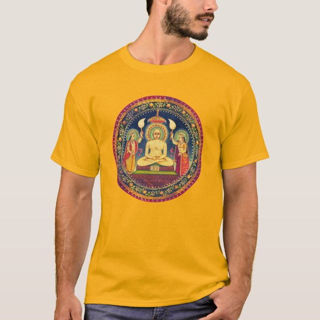 Buddha Meditation mit Yoga T-Shirt (Vorderseite)
