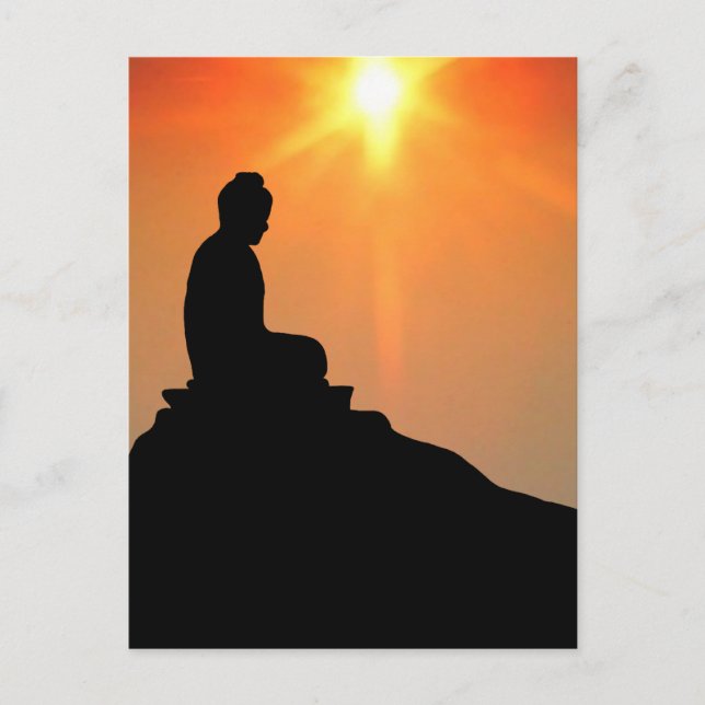 Buddha Meditation Postkarte (Vorderseite)