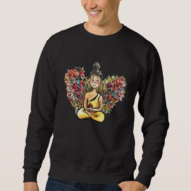 Buddha Meditation Yoga Peace Sweatshirt (Vorderseite)