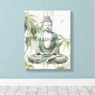 Buddha-Meditation Yoga Yin Yang Leinwanddruck