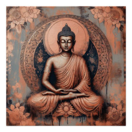 BUDDHA MEDITING AP #11 POSTER