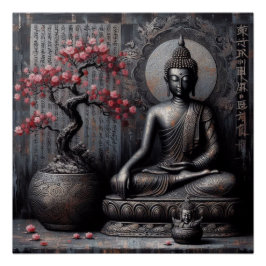 BUDDHA MEDITING AP #13 POSTER