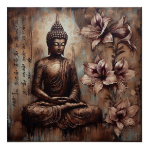 BUDDHA MEDITING AP #5 POSTER