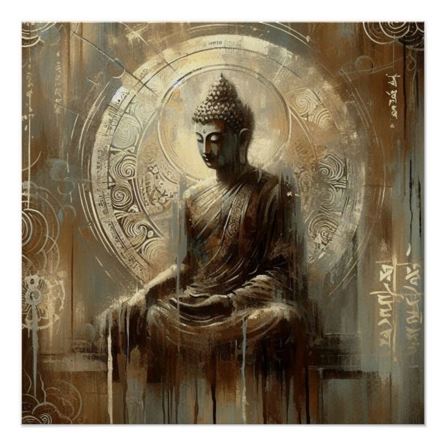 BUDDHA METALLIC PAINT ART #20 POSTER (Vorderseite)