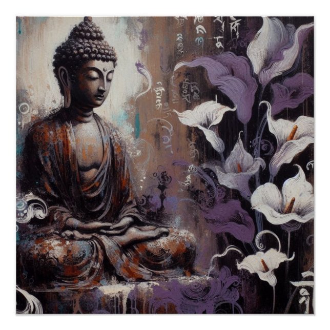 BUDDHA METALLIC PAINT ART #22 POSTER (Vorderseite)
