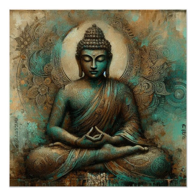 BUDDHA METALLIC PAINT ART #2 POSTER (Vorderseite)