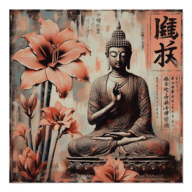 BUDDHA METALLIC PAINT ART #3 POSTER (Vorderseite)
