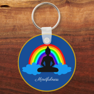 Buddha & Mindfulness, Meditation / Yoga Schlüsselanhänger