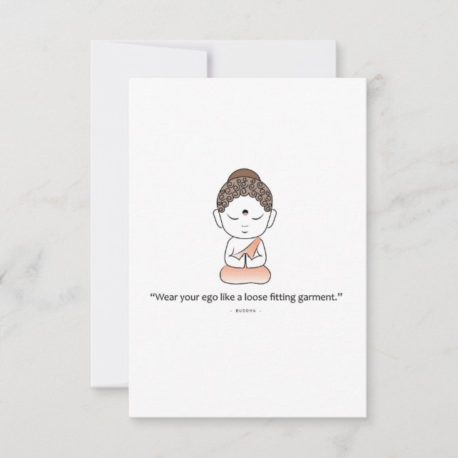 Buddha mit einem vernünftigen Sprichwort RSVP Karte (Vorderseite)