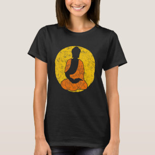 Buddha Monk Namaste beten Smile Happy Laugh T-Shirt