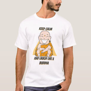Buddha Monk Namaste Buddhismus Behielt Ruhe und Lo T-Shirt