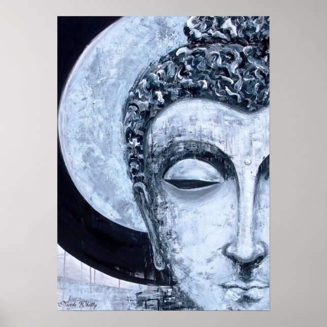 Buddha Moon - Nicole Whitty Art Poster (Vorne)