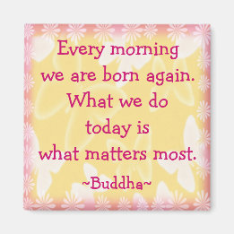 Buddha Morning Motivation Magnet
