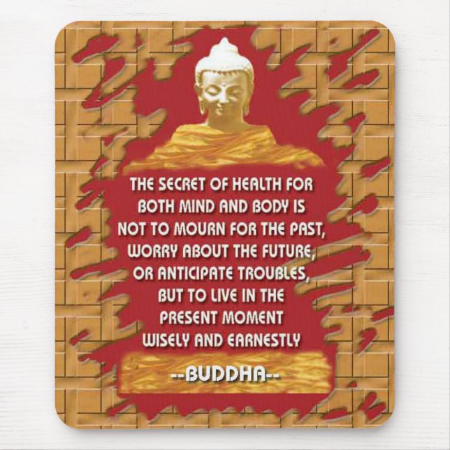 Buddha-Motivierungsmitteilungen mousepad (Vorne)