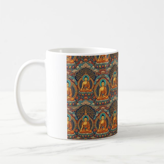 Buddha-Muster Kaffeetasse (Links)