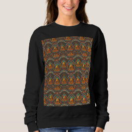 Buddha-Muster Sweatshirt