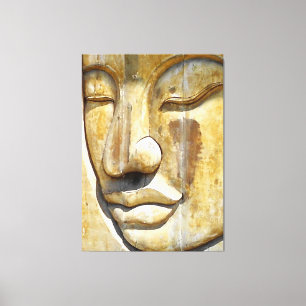 Buddha Nah-up Black & White Leinwanddruck