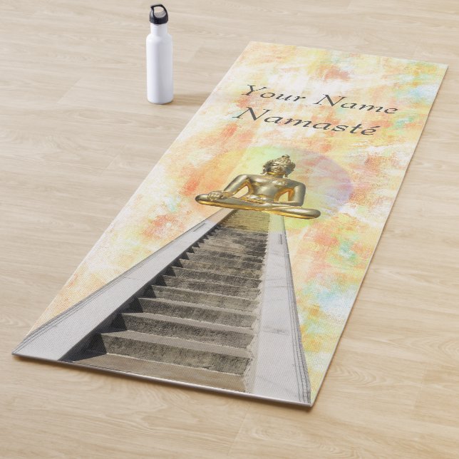 Buddha Namasté pastell Aquarell-Yoga-Matte Yogamatte (Beispiel)