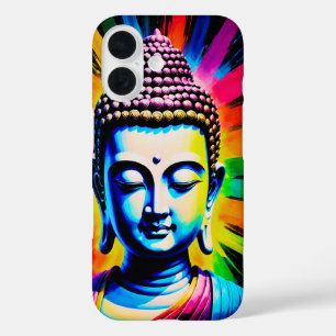 Buddha Neon Decor iPhone 16 Hülle