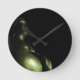 Buddha Night Runde Wanduhr