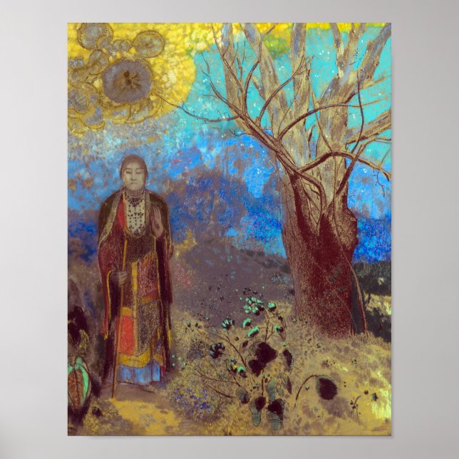 Buddha | Odilon Redon | Poster (Vorne)