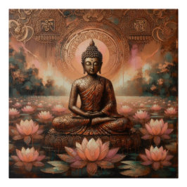BUDDHA ÖL-MALERIN #27 POSTER