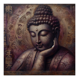 BUDDHA ÖL-MALERIN #31 POSTER
